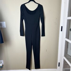 Vintage Black Jumpsuit/Bodysuit Onesie Fleece Lined